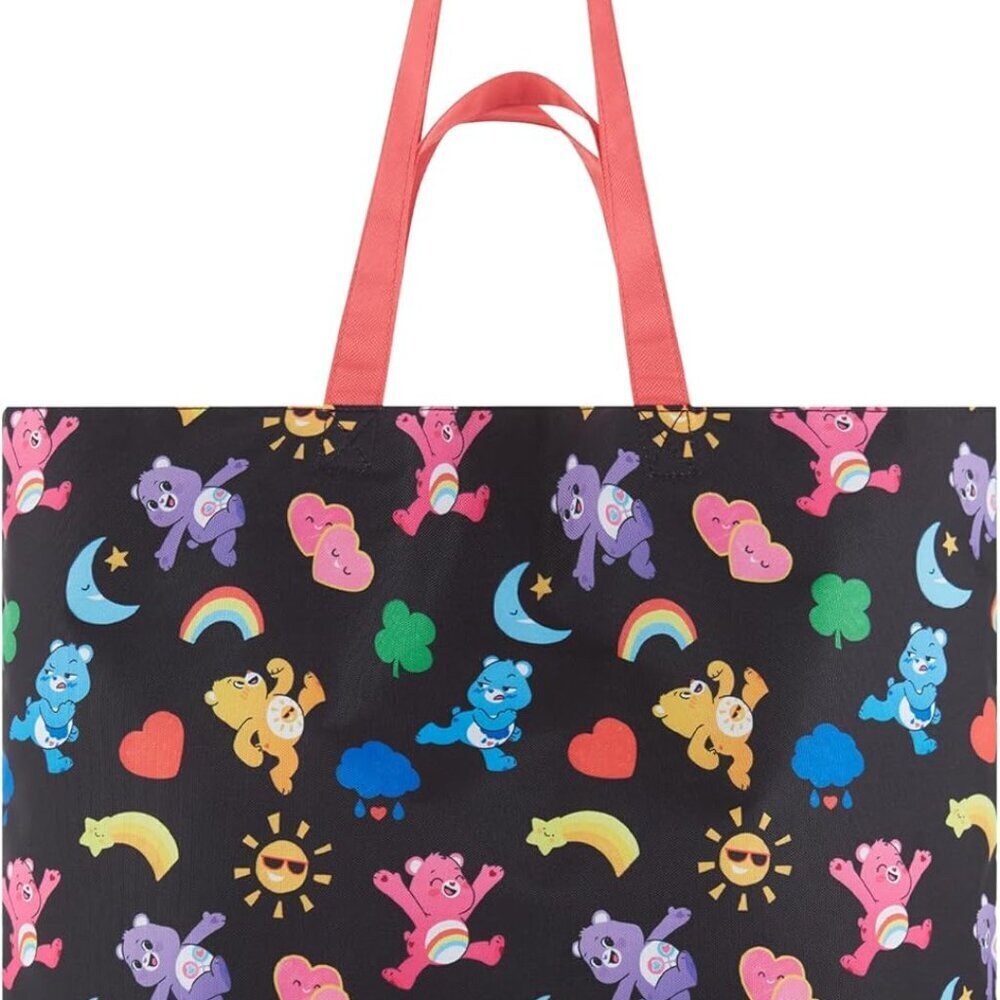 Nylon Tote Bag All Over Print Single Handle Daily Use Women Men Teens